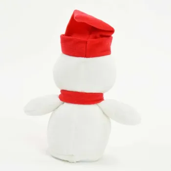 Preview: Kögler Laber-Schneemann  „Casper“, rot, inkl. Batterien, 25x16x11cm