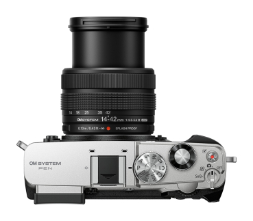 OM SYSTEM PEN & 3,5-5,6/14-42 III silber Digitalkamera-Kit