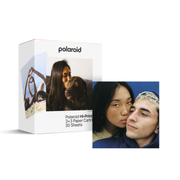 Preview: Polaroid Hi-Print 3x3 Papierkassette, 30 Blätter, inkl. Farbband