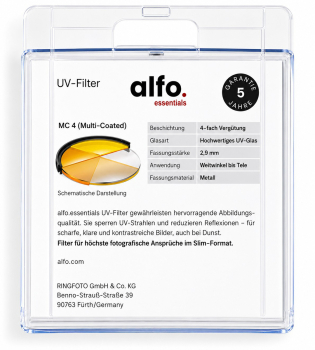 Preview: alfo. Ø 67 mm M.C. UV Glas Filter