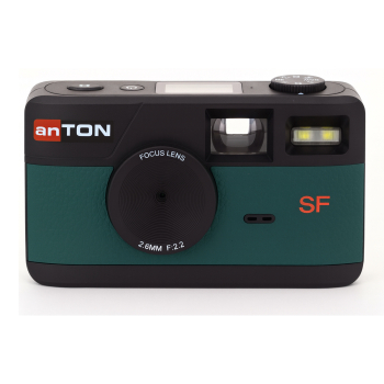 anTON SCREEN FREE Digitalkamera grün + 4 GB Karte bis zu 2000 Bilder · LED Flash