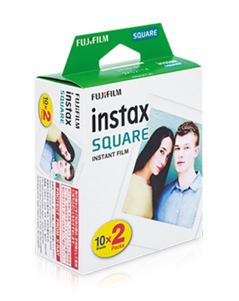 Fuji Instax SQUARE WW 2 Doppelpack Sofortbildfilm (2x 10 Aufnahmen)