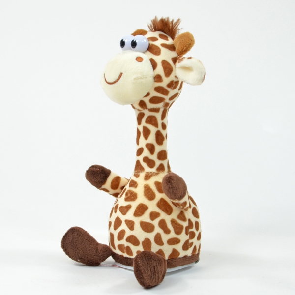 Kögler Laber-Giraffe "Fleckchen", die alles nachplappert, 24x23x12cm