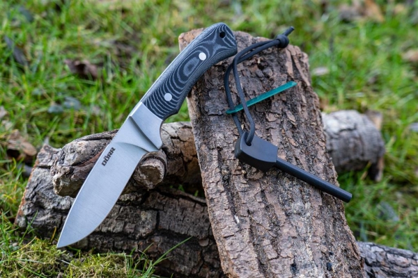 Outdoormesser  M-110 Micarta + Feuerstahl