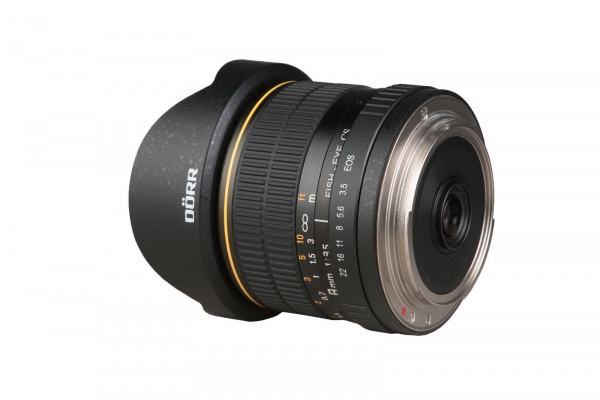 Dörr Fisheye Objektiv 8mm 1:3,5 für Canon EOS (APS-C)