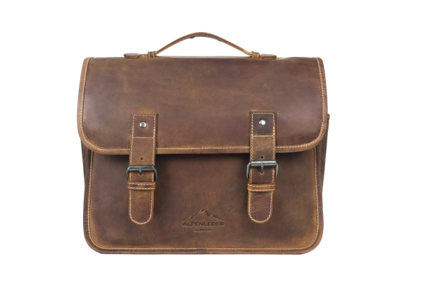 Alpenleder Leder Fototasche "Reporter" Wild Camel