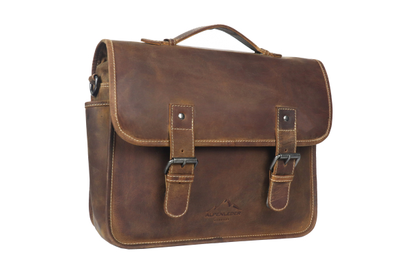 Alpenleder Leder Fototasche "Reporter" Wild Camel