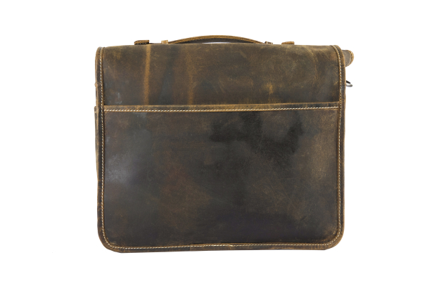 Alpenleder Leder Fototasche "Reporter" Old Havanna