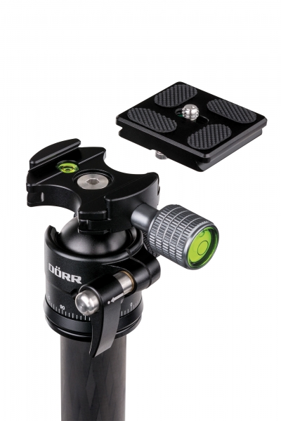 Dörr Highlights A-1485 Aluminium Stativ inkl. Stativtasche und Schutzbeutel für den Kugelkopf