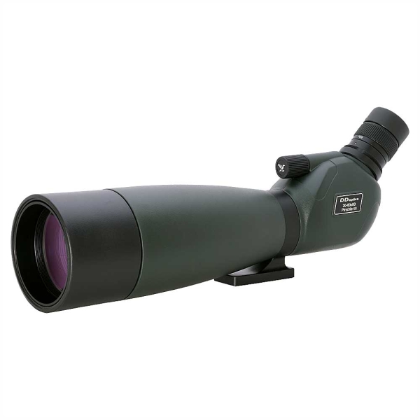 DDoptics Spektiv Pirschler 20-60x80 S Gen3 inkl. Tasche | Einblick schräg + DDoptics Outdoor-Halstuch