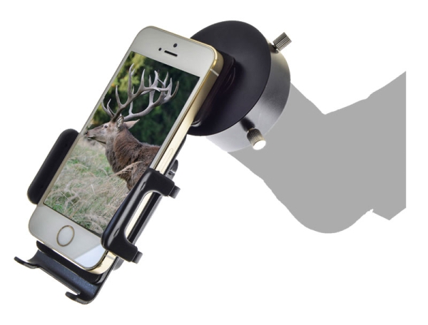 DDoptics Universal Smartphone Adapter Okulargröße 41-53mm für Fernglas · Teleskop · Spektiv · Mikroskop