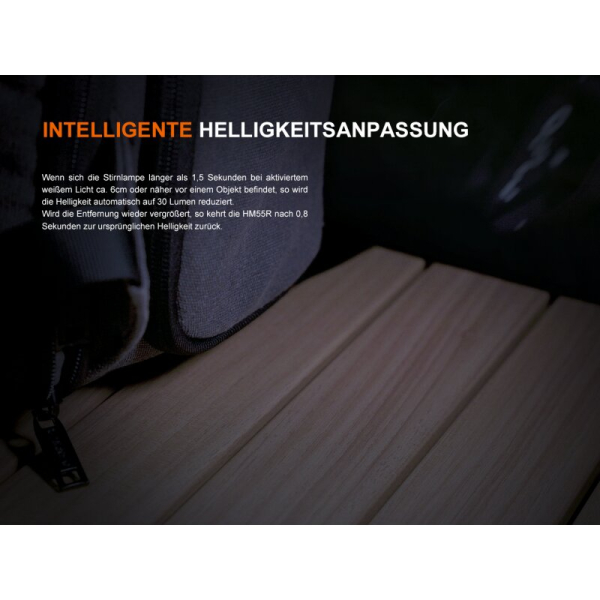 Fenix HM55R LED Stirnlampe dark purple deutsche Version