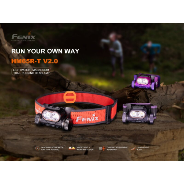 Fenix HM65R-T V2.0 Trailrunning Stirnlampe schwarz