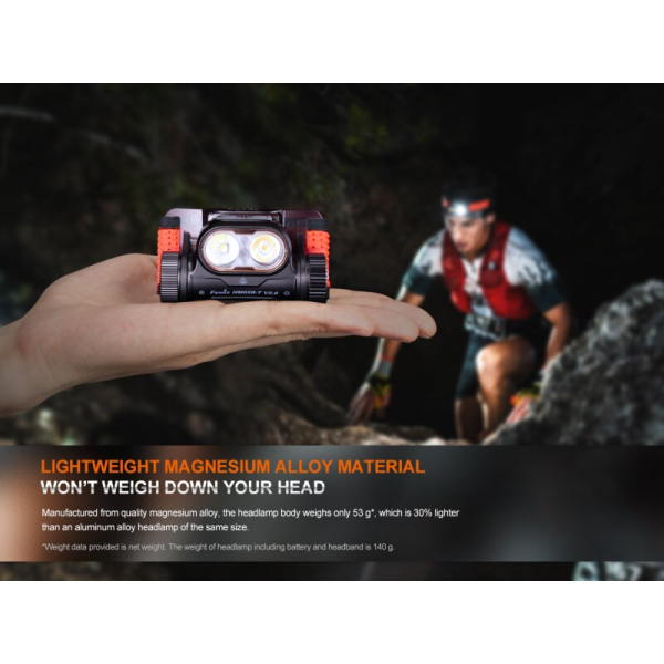 Fenix HM65R-T V2.0 Trailrunning Stirnlampe schwarz
