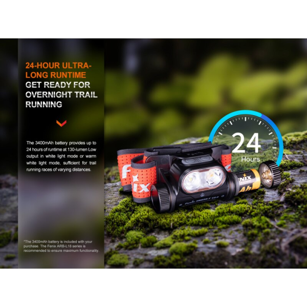 Fenix HM65R-T V2.0 Trailrunning Stirnlampe schwarz