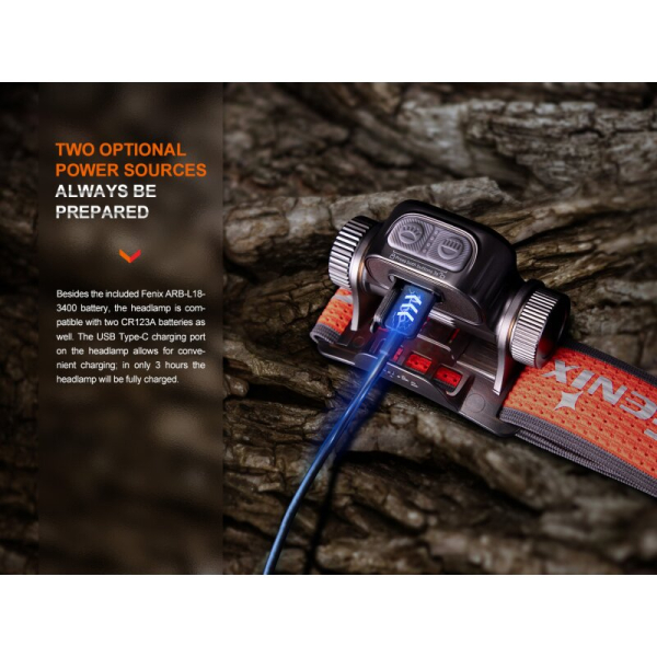 Fenix HM65R-T V2.0 Trailrunning Stirnlampe schwarz