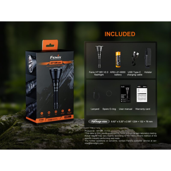 Fenix HT18R V2.0 LED Thrower Taschenlampe