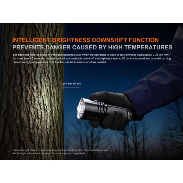 Fenix LR35R Pro LED Taschenlampe mit weiß, rot und UV-Licht