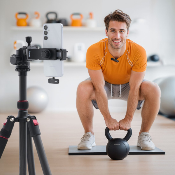 Hama Lavalier-Mikrofon "Smart Wireless", kabelloses Ansteckmikrofon für Handy