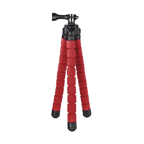Hama Flex Ministativ, 26 cm, rot für Smartphone und GoPro
