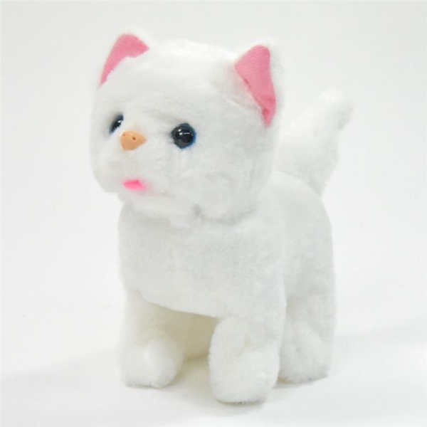 Kögler Laufende Plüschkatze Narla mit Sound,11x17x16cm