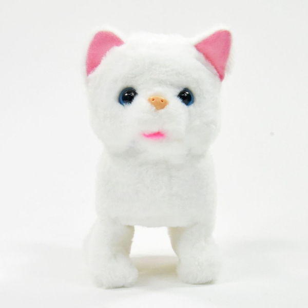 Kögler Laufende Plüschkatze Narla mit Sound,11x17x16cm