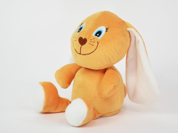 Kögler Laber-Schlappohrhase "Socke", plappert alles nach, inkl. Batterien, 15x10x17cm