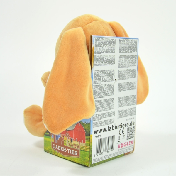 Kögler Laber-Schlappohrhase "Socke", plappert alles nach, inkl. Batterien, 15x10x17cm