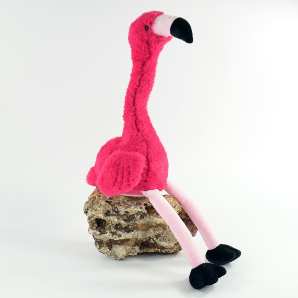 Kögler Laber-Flamingo "Peet", plappert alles nach, mit tanzendem Hals, inkl. Batterien,  34,5x14x32cm