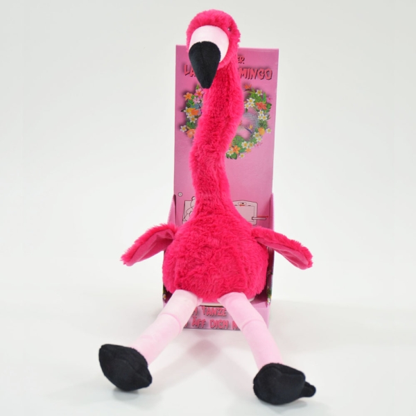 Kögler Laber-Flamingo "Peet", plappert alles nach, mit tanzendem Hals, inkl. Batterien,  34,5x14x32cm