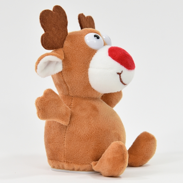 Kögler Laber-Rentier "Rudolph", das alles nachplappert, inkl. Batterien, 16x11,5x18,5cm