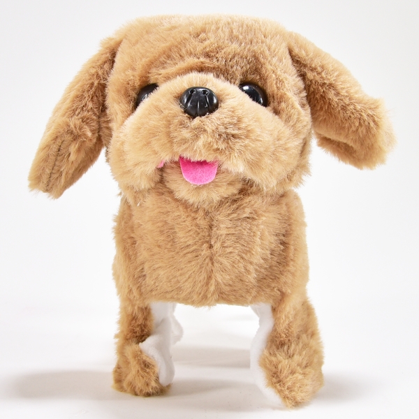 Kögler Laufender Plüschhund Schnuffi mit Sound, 11x17x16cm