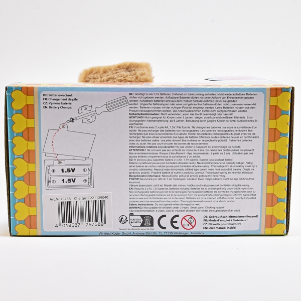 Kögler Laufender Plüschhund Schnuffi mit Sound, 11x17x16cm