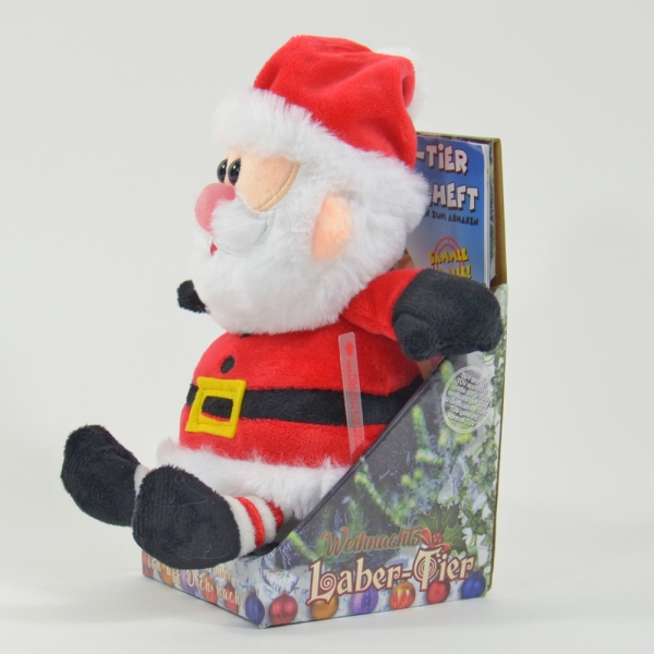 Kögler Laber-Weihnachtsmann "Jingle", der alles nachplappert, inkl. Batterien, 18x13x14cm