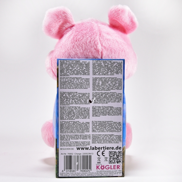 Laber-Schwein "Moritz" inkl. Batterien 20x16x17cm