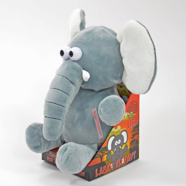 Kögler Laber-Elefant "Lisa", mit langem Rüssel, Batterien inkl., 18x13x20,5cm