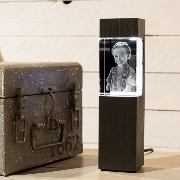 LEUCHTSTELE FÜR KELO HOCHFORMAT, DEKOR 'PECAN BLACK BROWN'