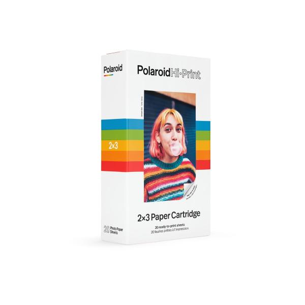 Polaroid Hi-Print 2x3 Papierkassette, 20 Blätter, inkl. Farbband
