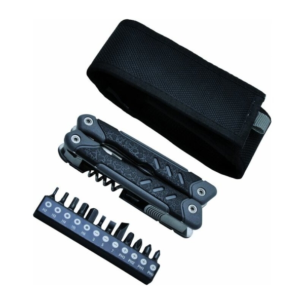 Baladéo® Multitool 'Grip', 21 Funktionen, grau TPR Griff