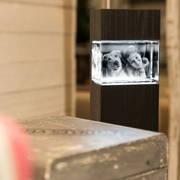 LEUCHTSTELE FÜR MEGA QUERFORMAT, DEKOR 'PECAN BLACK BROWN'